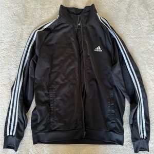Adidas 3-Stripe Track Jacket in Black, Men Large